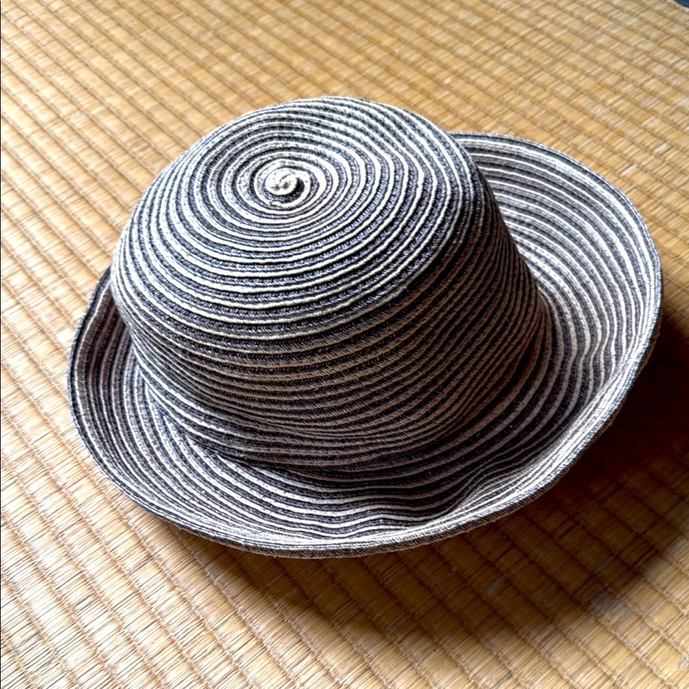 Sydney Harbor Striped Gray Crushable Hat
